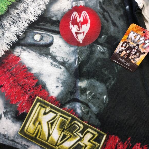 NWT Kiss Faux Real Ugly Christmas Tee size Medium - Picture 4 of 12